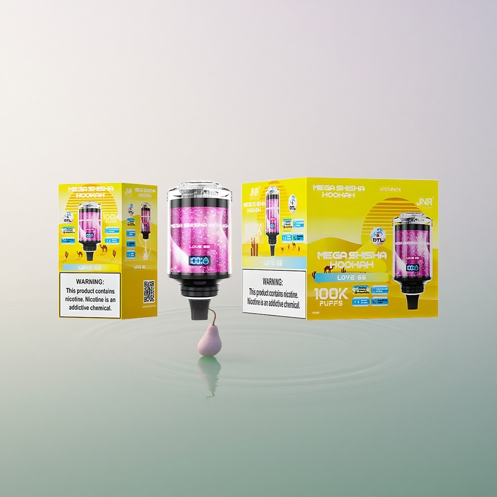 JNR Mega Shisha Hookah 100K Love 66 60ml 2200mAh 2% Nicotine