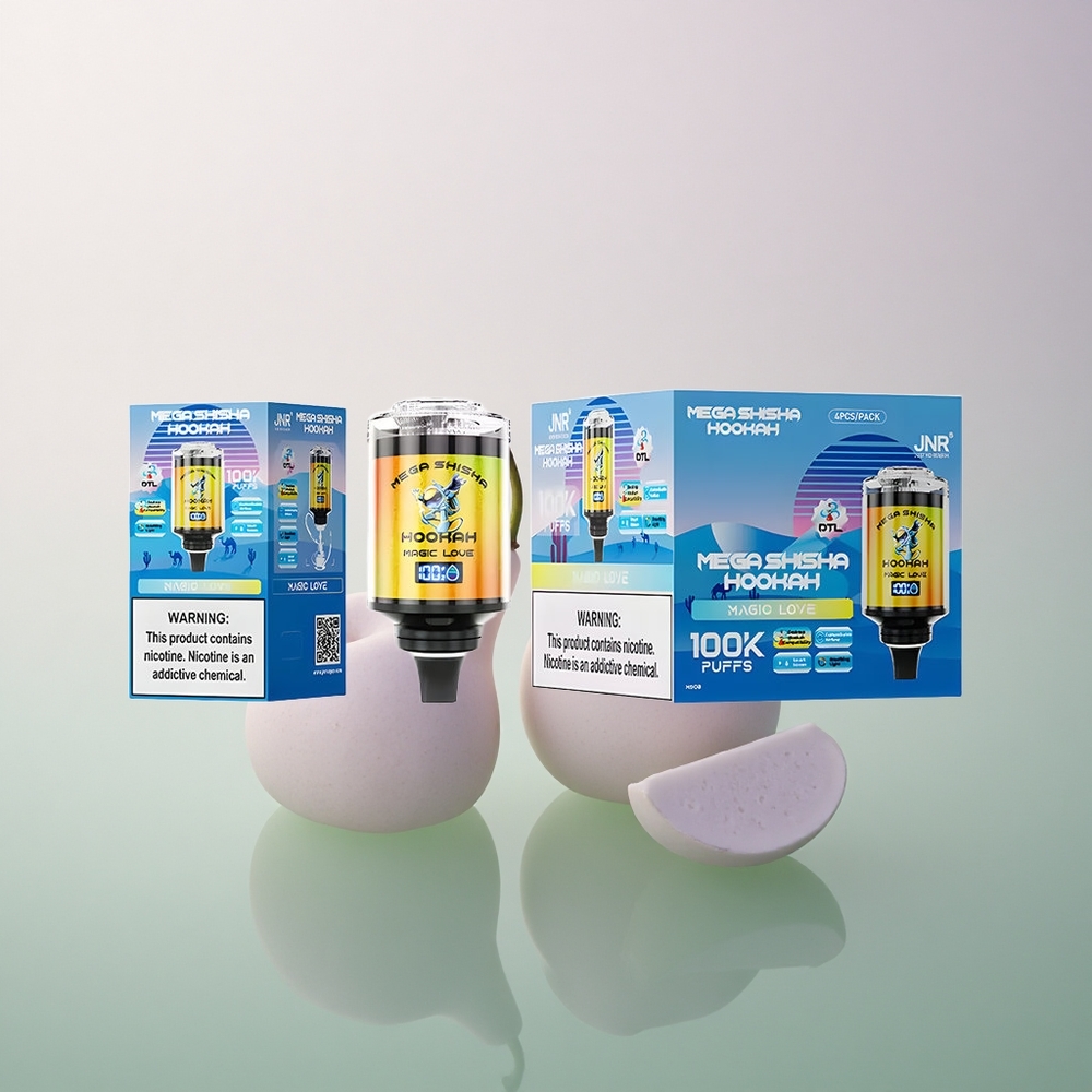 JNR Mega Shisha Hookah 100K Magic Love 2200mAh 60ml 2% Nicotine