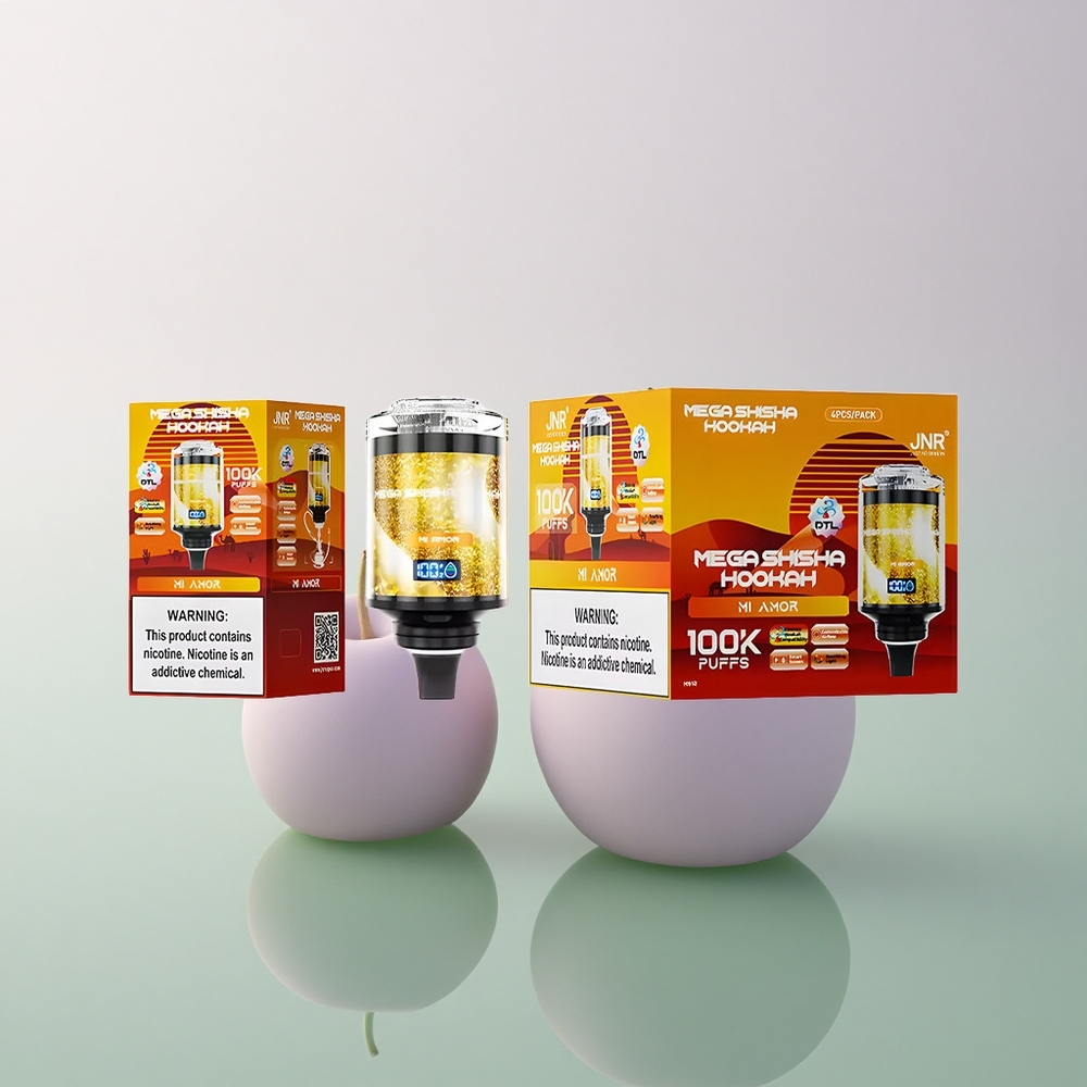 JNR Mega Shisha Hookah 100K Mi Amor 2200mAh 2% Nicotine