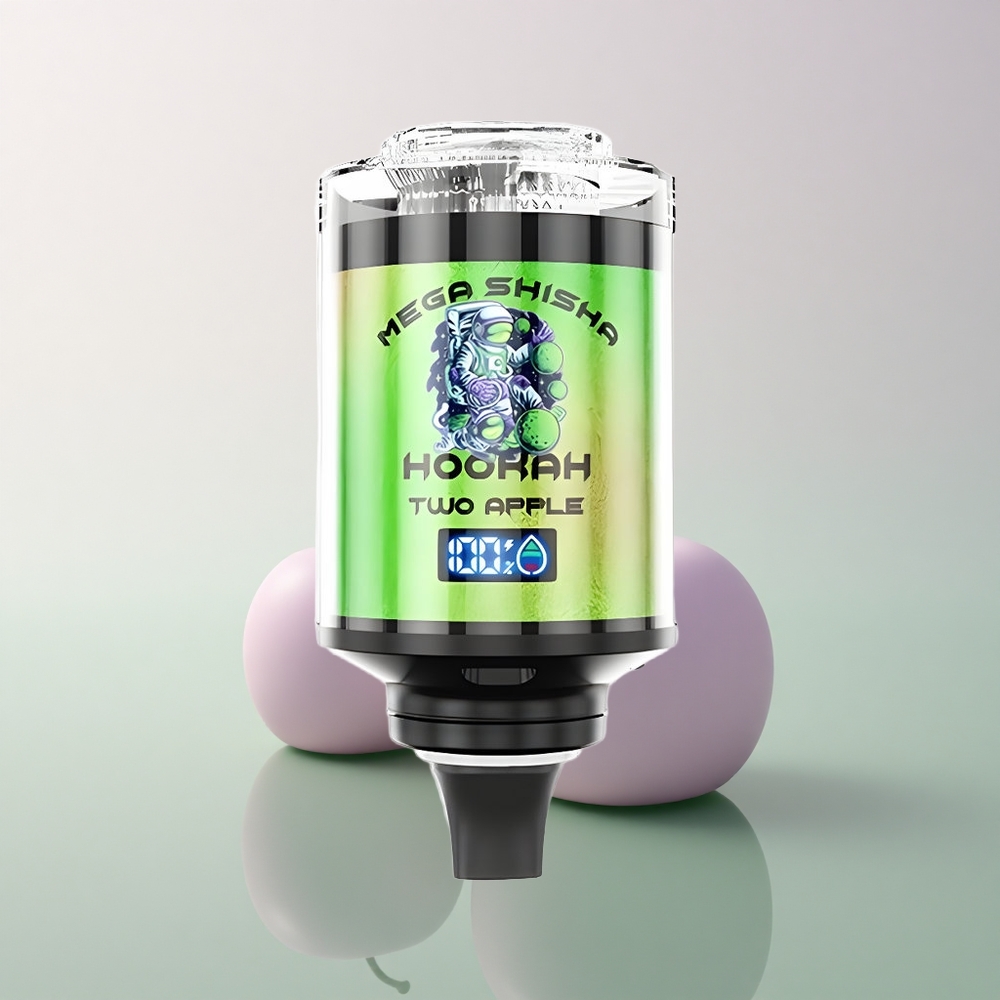 JNR Mega Shisha Hookah 100K Two Apple 2200mAh 60ml Adjustable Airflow