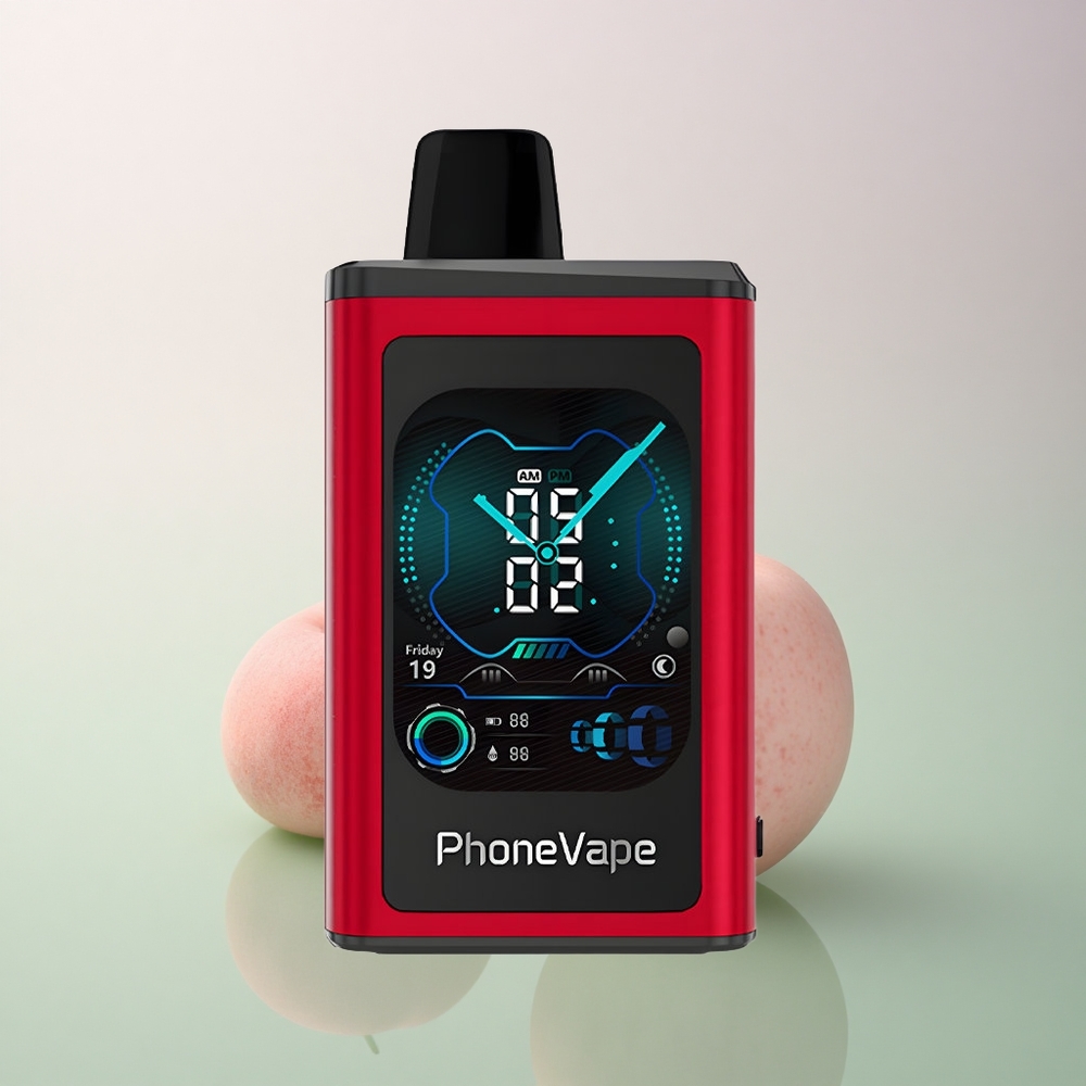 JNR PhoneVape 30000 Peach Mango Watermelon Turbo Adjustable Airflow 850mAh
