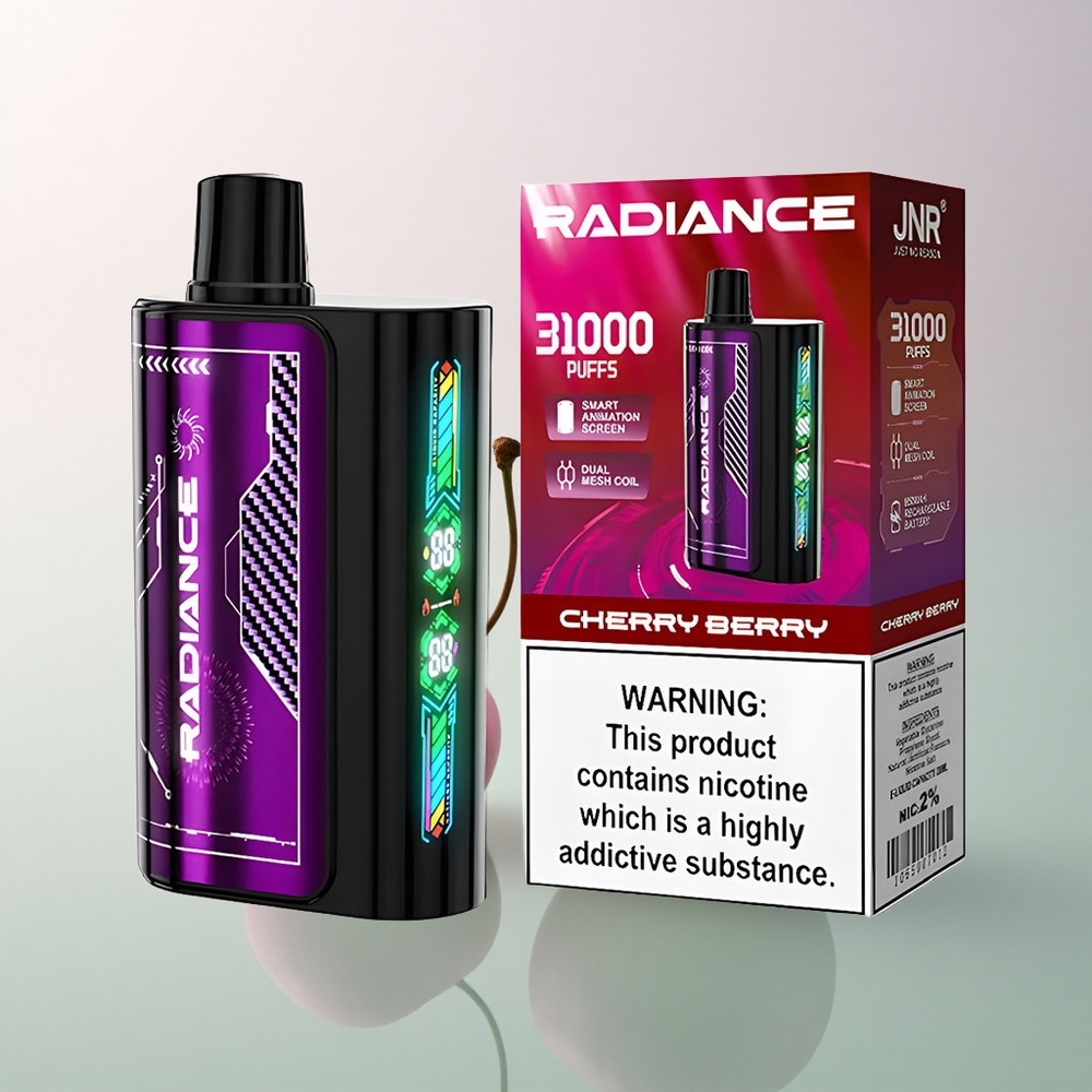 JNR Radiance 31000 Cherry Berry 28ml Dual Mesh 950mAh