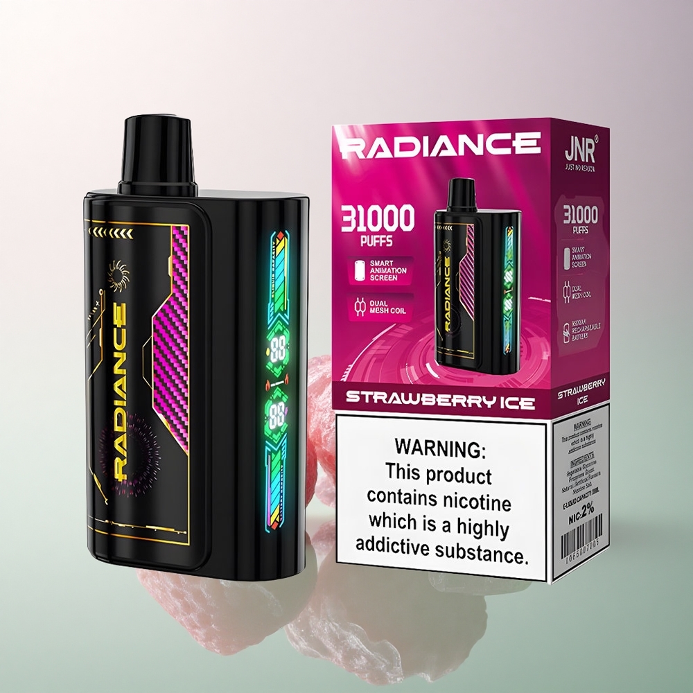 JNR Radiance 31000 Strawberry Ice 28ml 950mAh 2% Nicotine