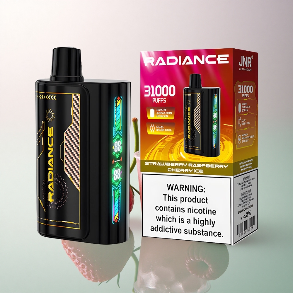 JNR Radiance 31000 Strawberry Raspberry Cherry Ice 28ml 950mAh 2% Nicotine