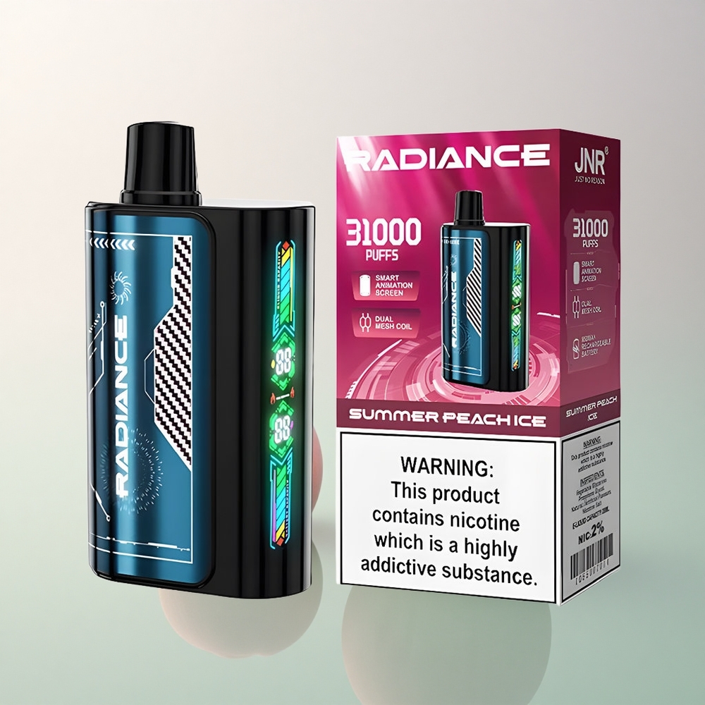 JNR Radiance 31000 Summer Peach Ice 28ml 950mAh 2% Nicotine