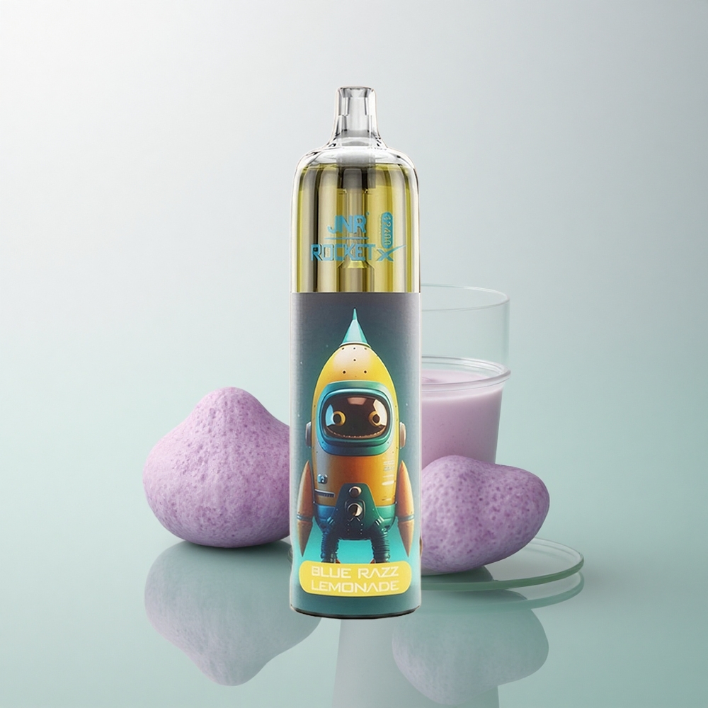 JNR Rocket-X 12400 Blue Razz Lemonade Mesh Coil 850mAh Adjustable Airflow