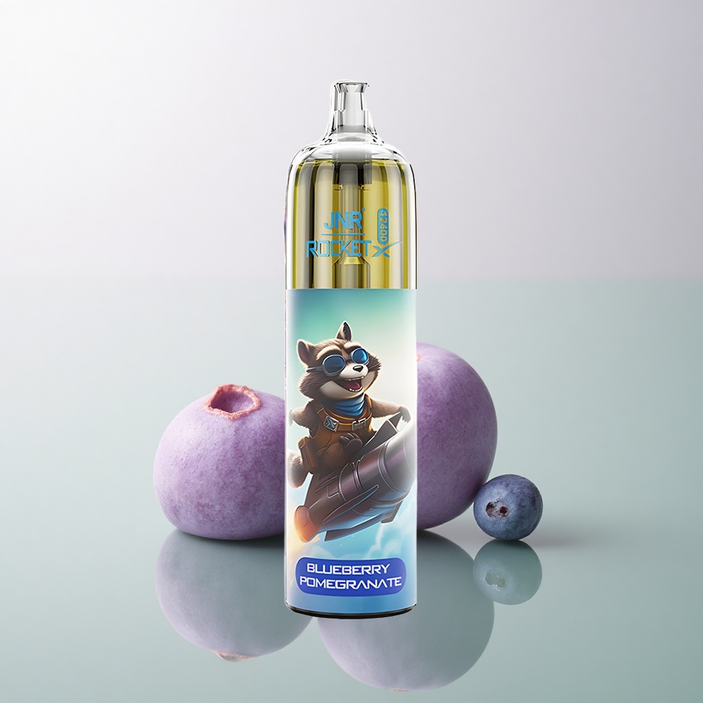 JNR Rocket-X 12400 Blueberry Pomegranate with Adjustable Airflow and 850mAh Battery