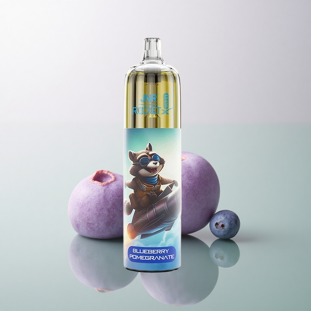 JNR Rocket-X 12400 Blueberry Pomegranate with Adjustable Airflow and 850mAh Battery