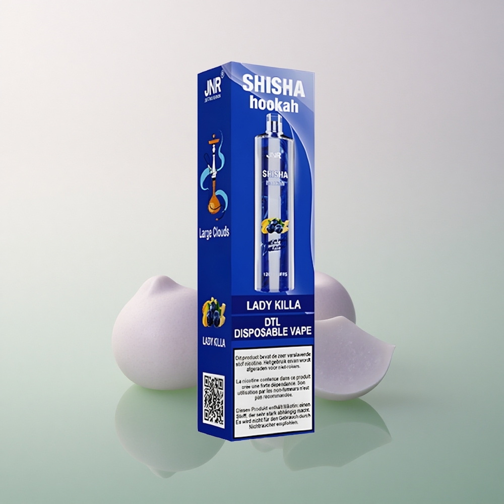 JNR Shisha Hookah 12000 Lady Killa 750mAh 24ml 0.6 Ohm