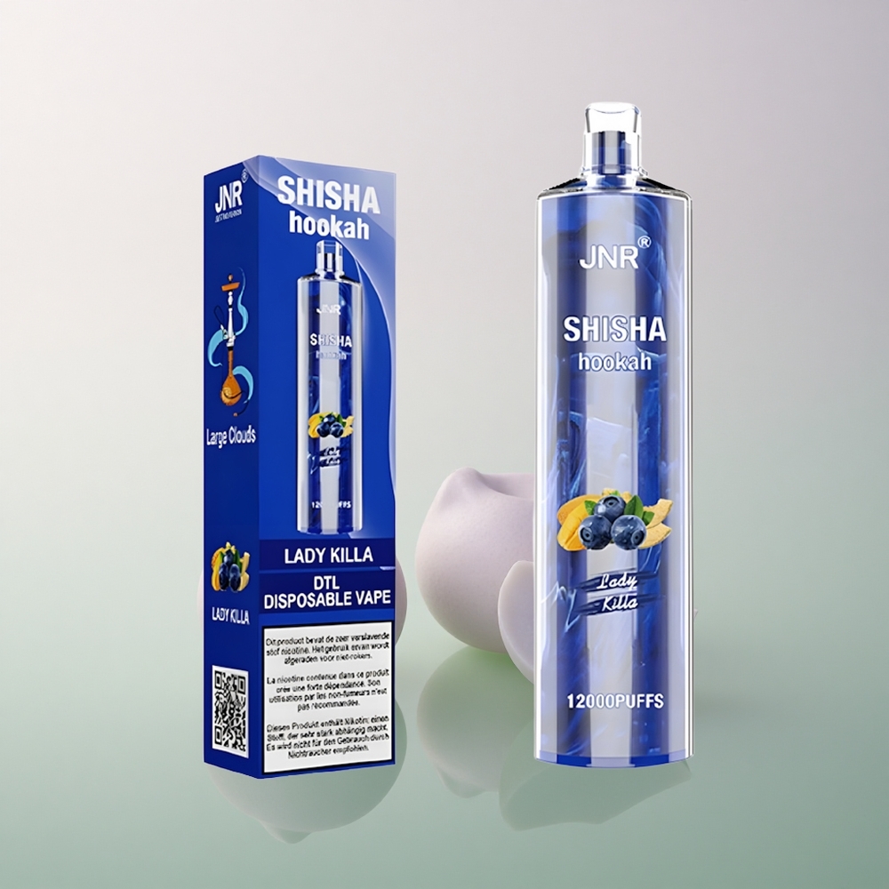JNR Shisha Hookah 12000 Lady Killa 750mAh 24ml 0.6 Ohm
