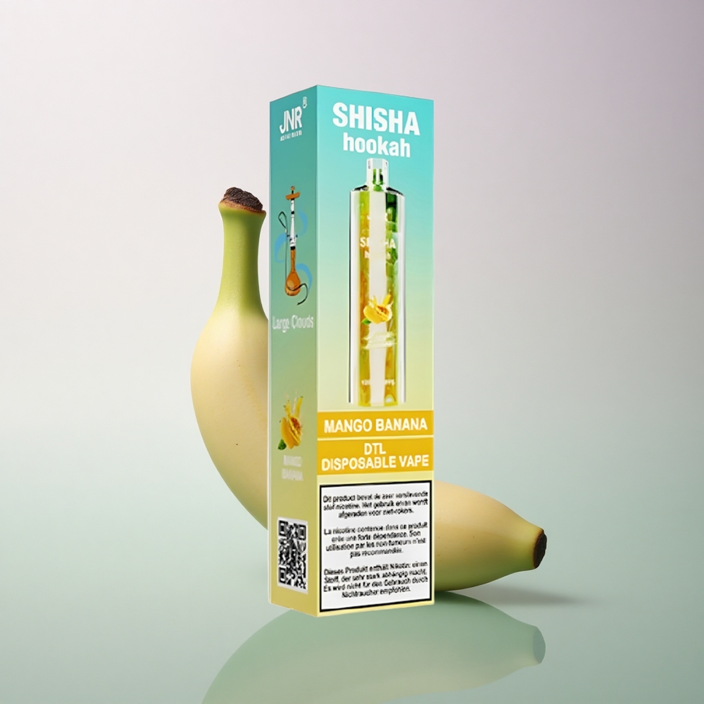 JNR Shisha Hookah 12000 Mango Banana 24ml 750mAh 0.6 Ohm
