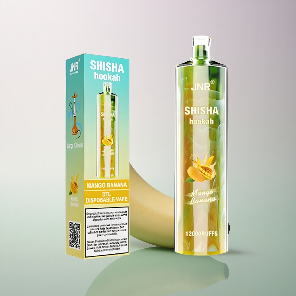 JNR Shisha Hookah 12000 Mango Banana 24ml 750mAh 0.6 Ohm