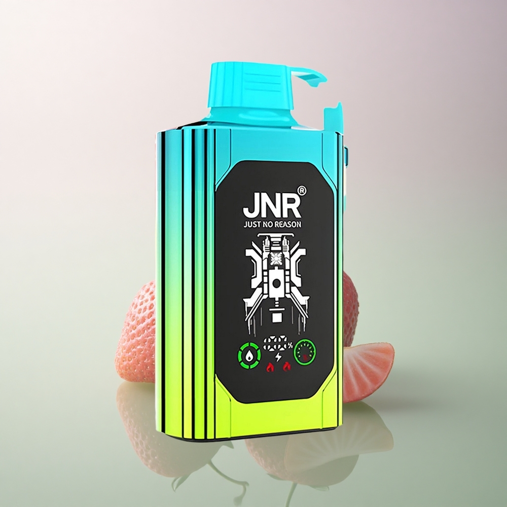 JNR Shisha Hookah Box 20500 Strawberry Kiwi HD Display 1000mAh Dual Mesh Coil