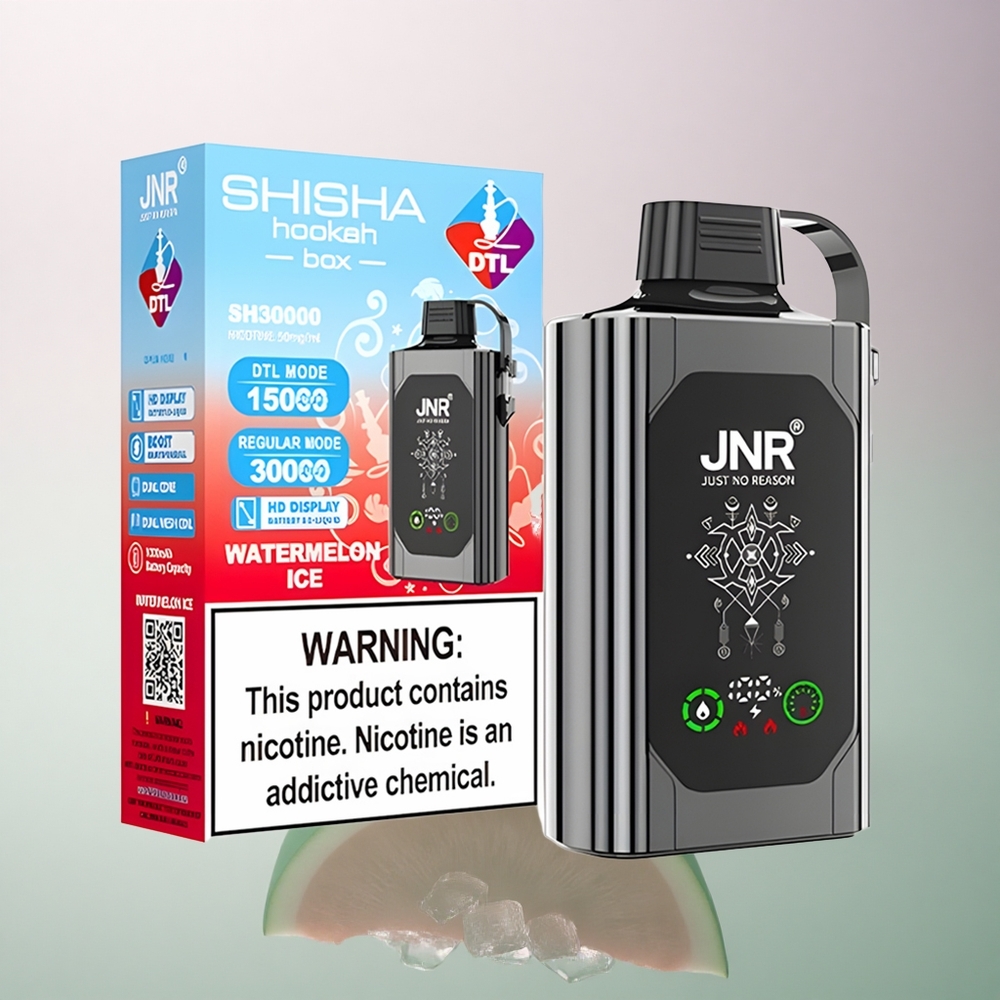 JNR Shisha Hookah Box 20500 Watermelon Ice 1000mAh Dual Mesh 25ml