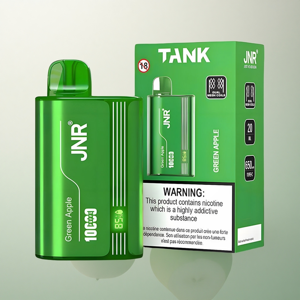 JNR Tank 10000 Green Apple Peach Pear 650mAh Adjustable Airflow