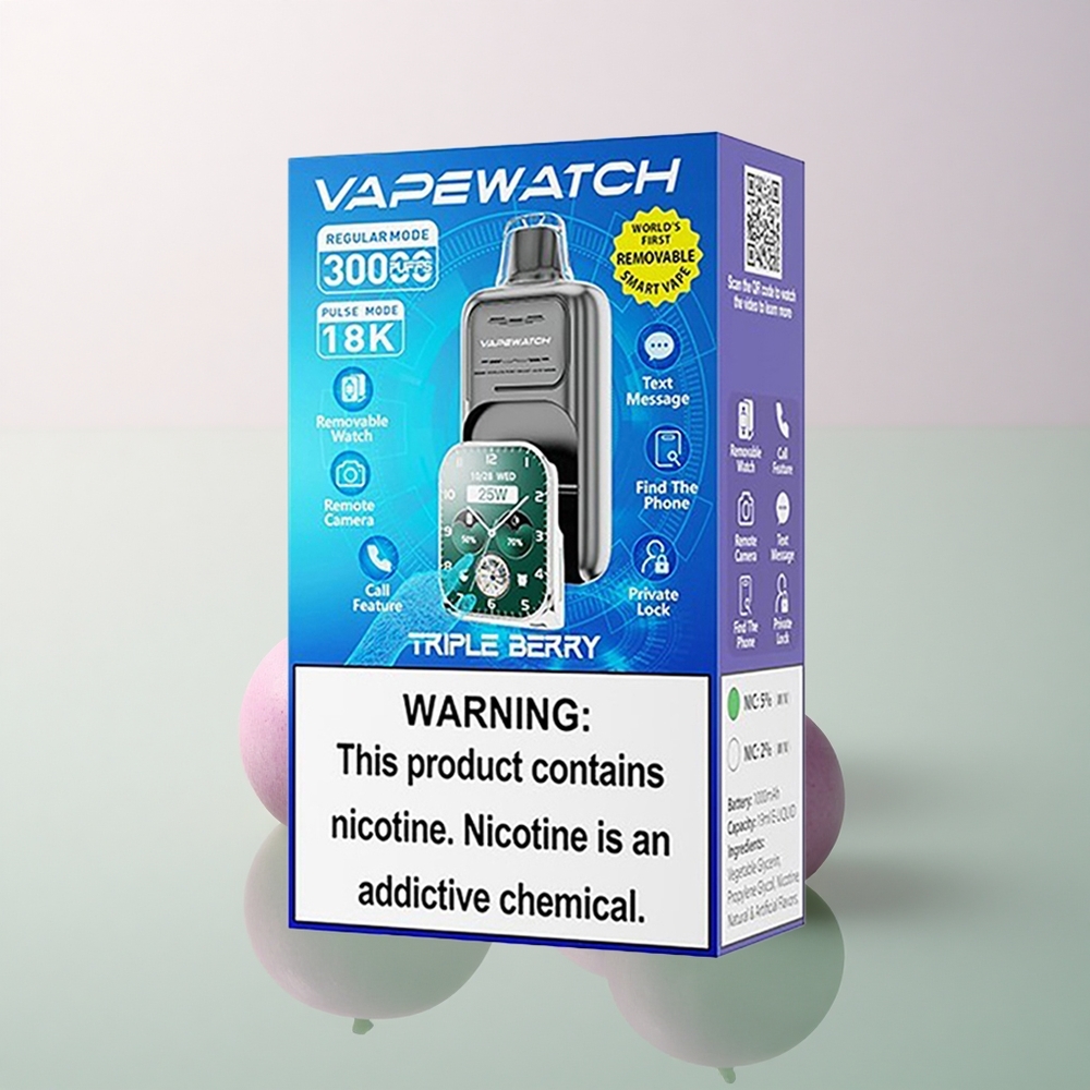 JNR VapeWatch 30000 Triple Berry 19mL Dual Mesh 1000mAh
