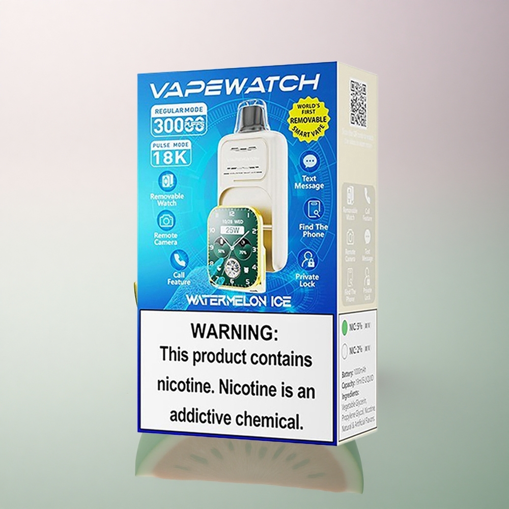 JNR VapeWatch 30000 Watermelon Ice Dual Mesh 1000mAh