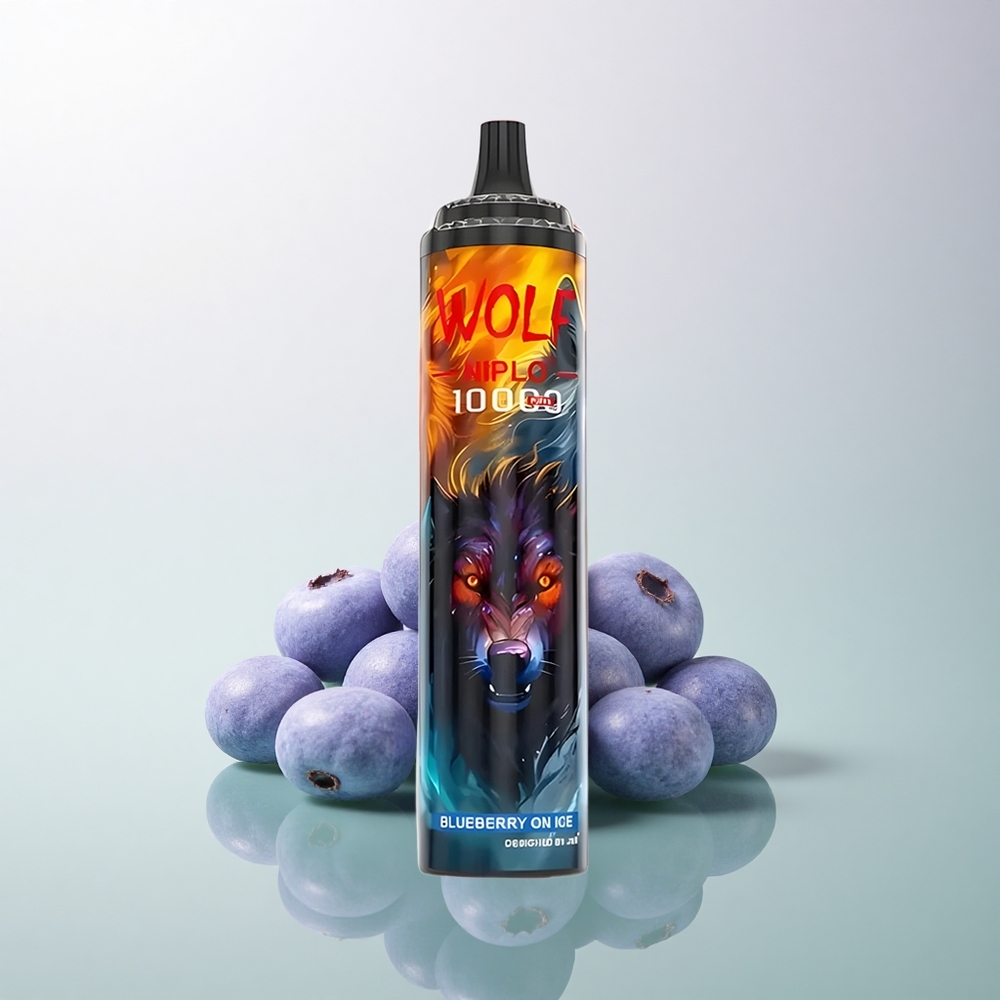 JNR Wolf Niplo 10000 Blueberry On Ice 20ml 650mAh 5% Nicotine