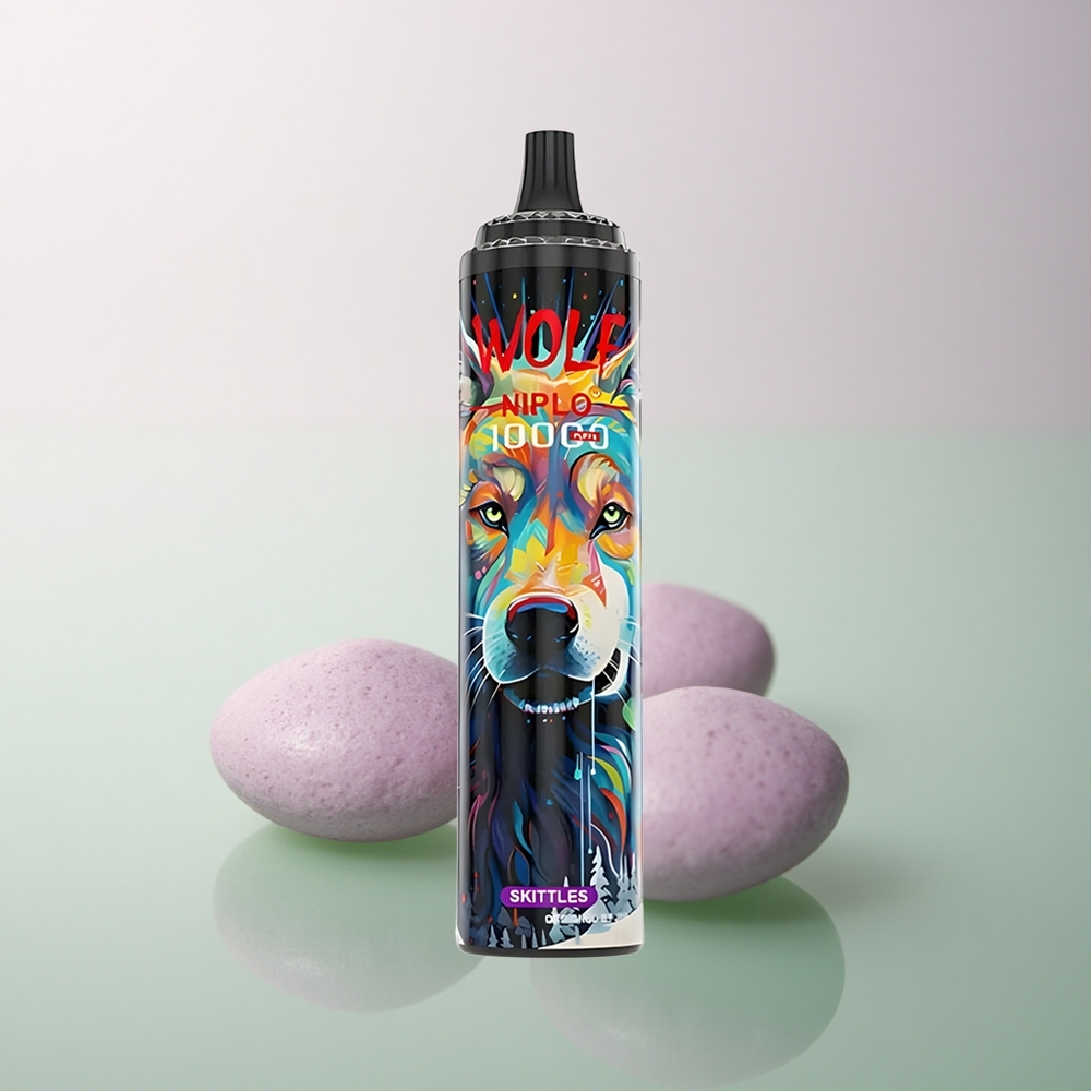 JNR Wolf Niplo 10000 Skittles 20ml 650mAh 5% Nicotine