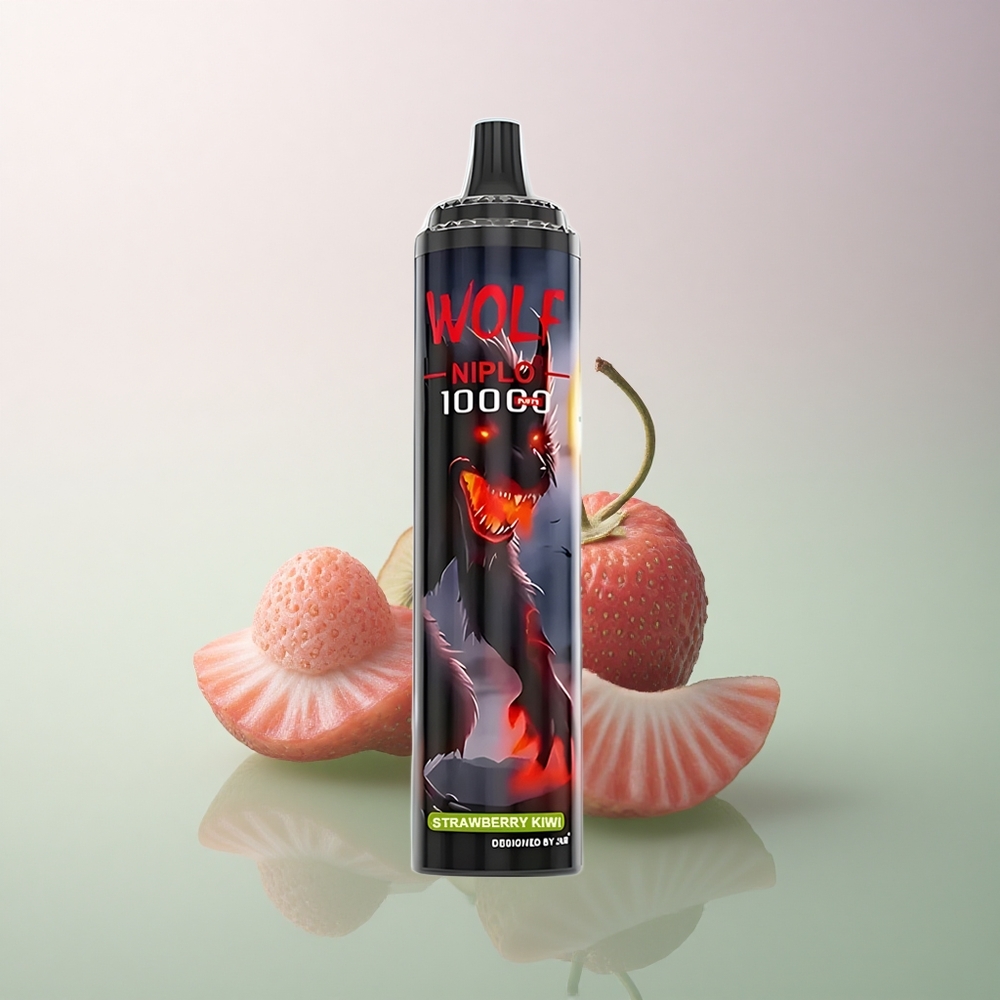 JNR Wolf Niplo 10000 Strawberry Kiwi 20ml 650mAh 5% Nicotine