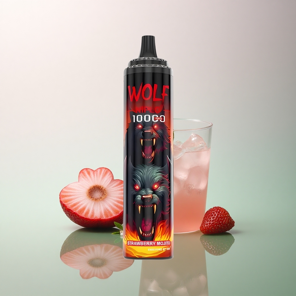 JNR Wolf Niplo 10000 Strawberry Mojito 20ml 5% Nicotine 650mAh