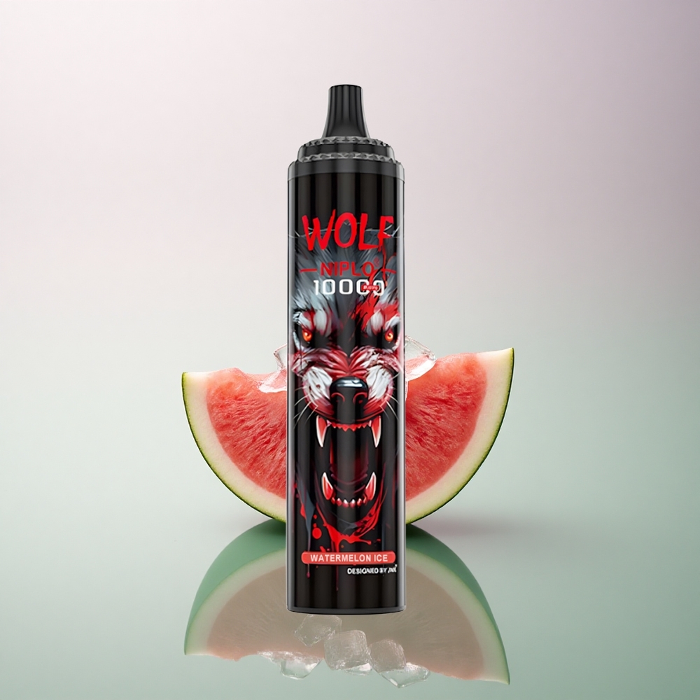 JNR Wolf Niplo 10000 Watermelon Ice 20ml 5% Nicotine 650mAh