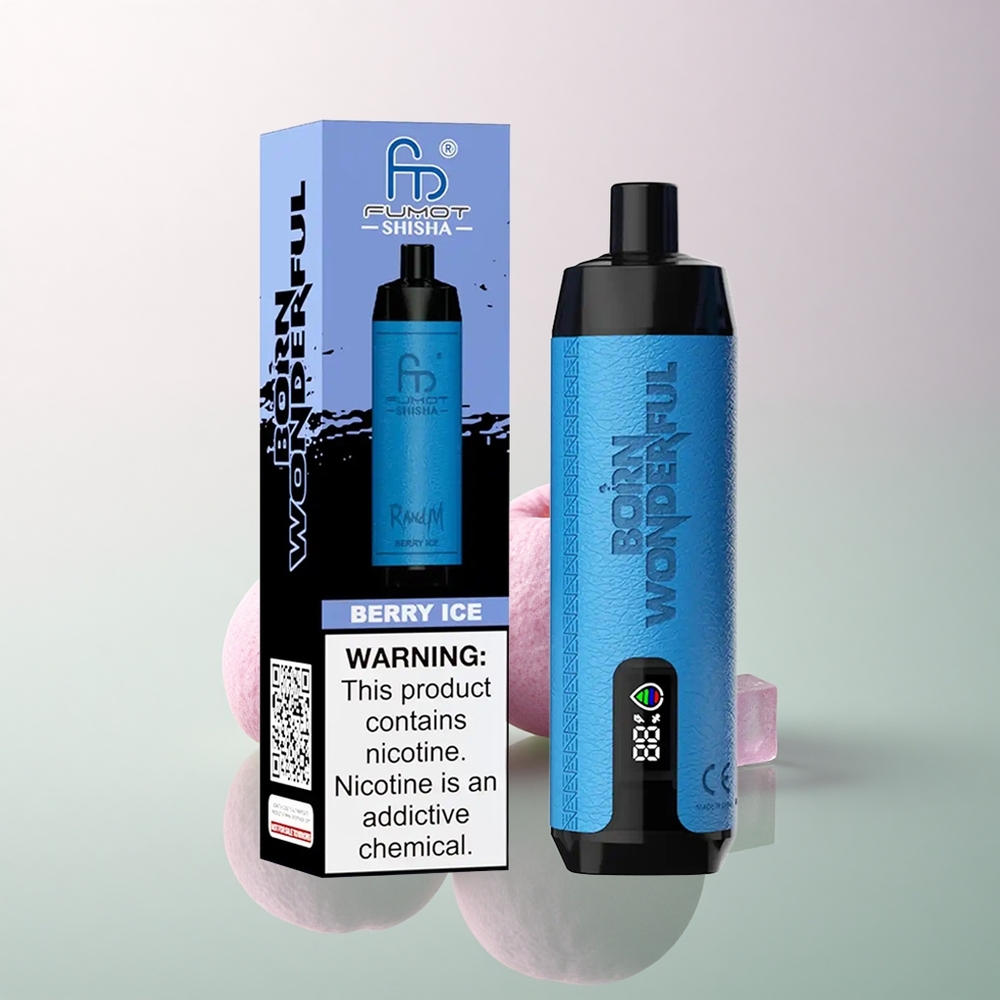 RandM Fumot Shisha 10000 Puffs Berry Ice 18ml 850mAh 0.5% Nicotine