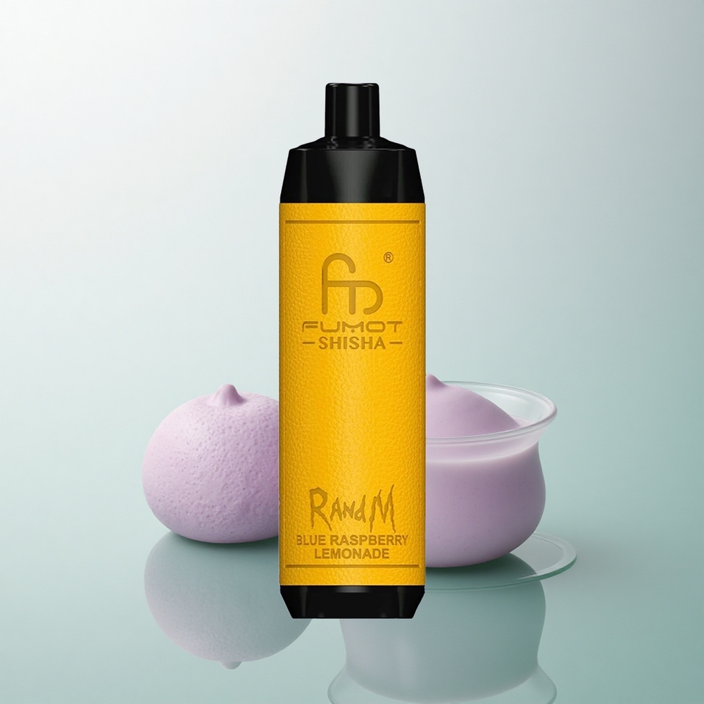 RandM Fumot Shisha 10000 Puffs Blue Raspberry Lemonade 18ml 0.5% Nicotine