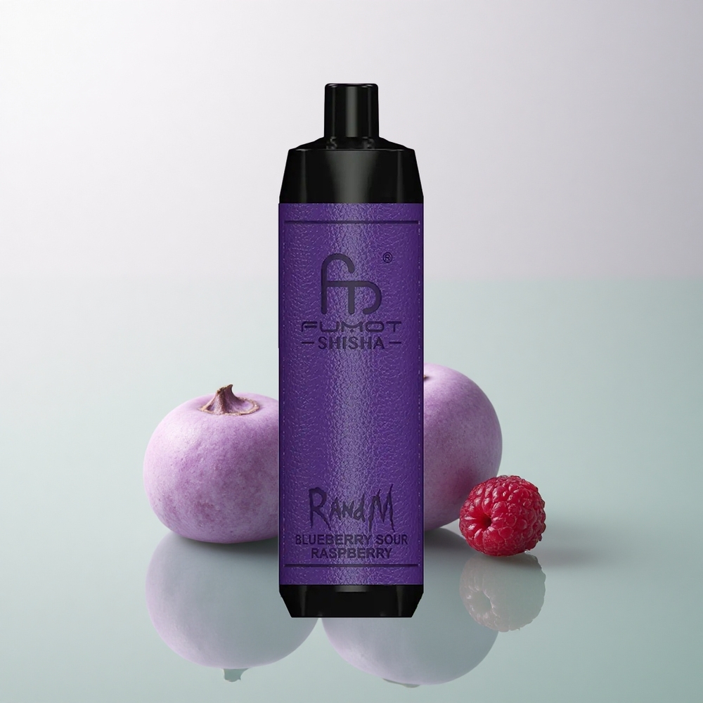 RandM Fumot Shisha 10000 Puffs Blueberry Sour Raspberry 18ml 0.5% Nicotine 850mAh