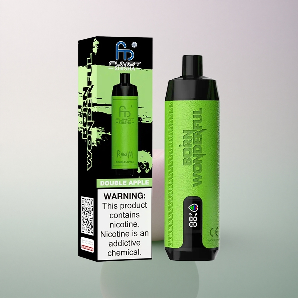 RandM Fumot Shisha 10000 Puffs Double Apple 0.5% Nicotine 850mAh Type-C