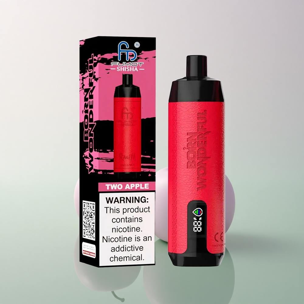 RandM Fumot Shisha 10000 Puffs Double Apple 18ml 0.5% Nicotine 850mAh