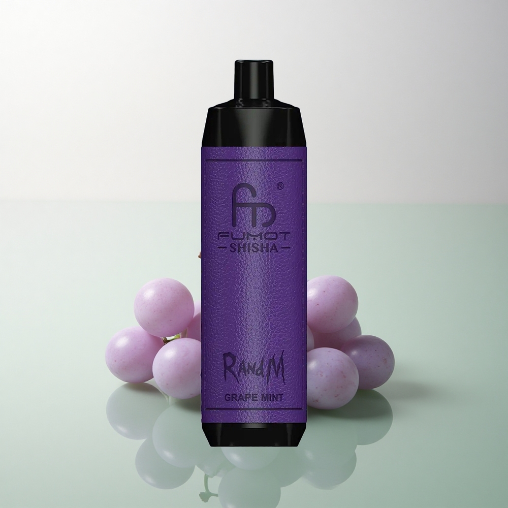 RandM Fumot Shisha 10000 Puffs Grape Mint 18ml 850mAh 0.5% Nicotine