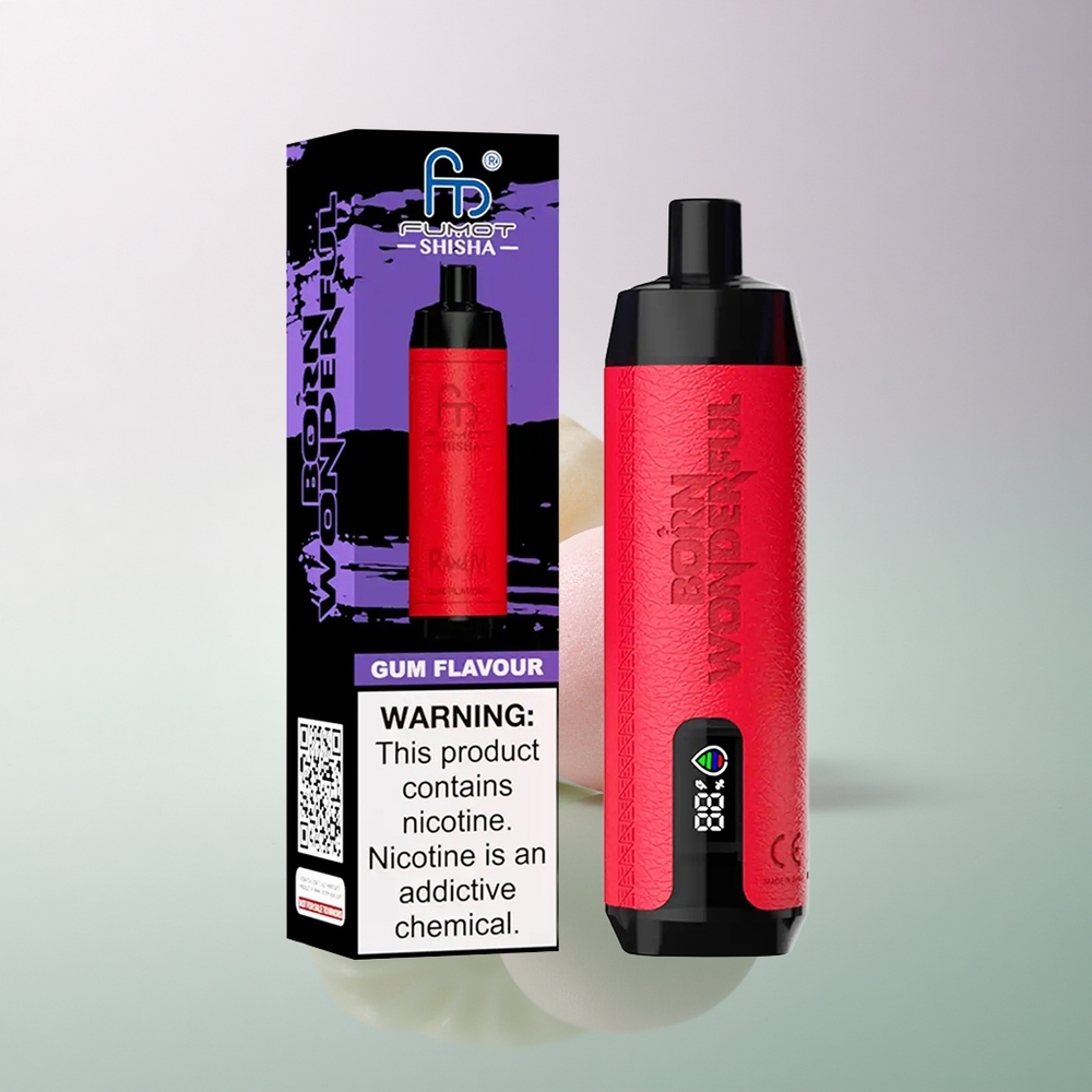 RandM Fumot Shisha 10000 Puffs Gum Flavour 18ml 850mAh 0.5% Nicotine