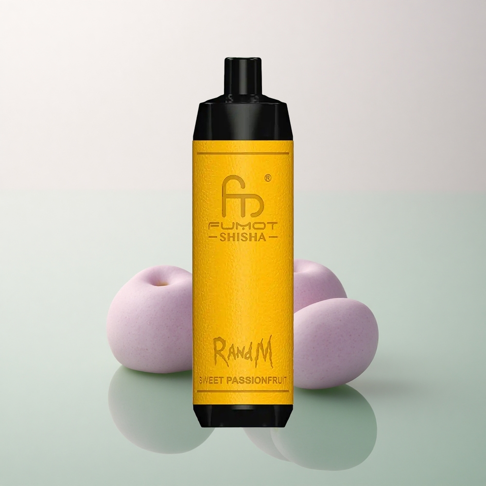 RandM Fumot Shisha 10000 Puffs Sweet Passion Fruit 18ml 0.5% Nicotine 850mAh