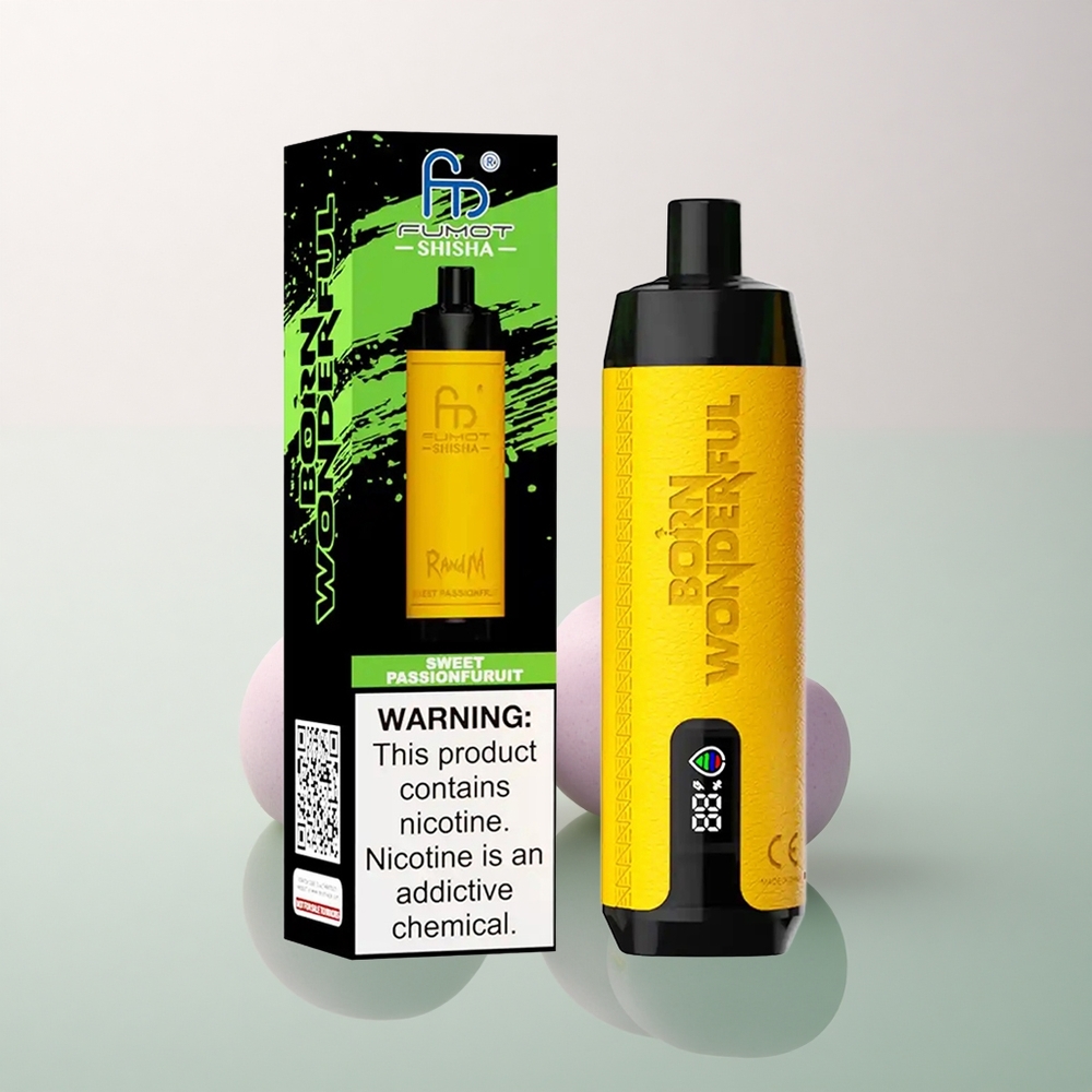 RandM Fumot Shisha 10000 Puffs Sweet Passion Fruit 18ml 0.5% Nicotine 850mAh