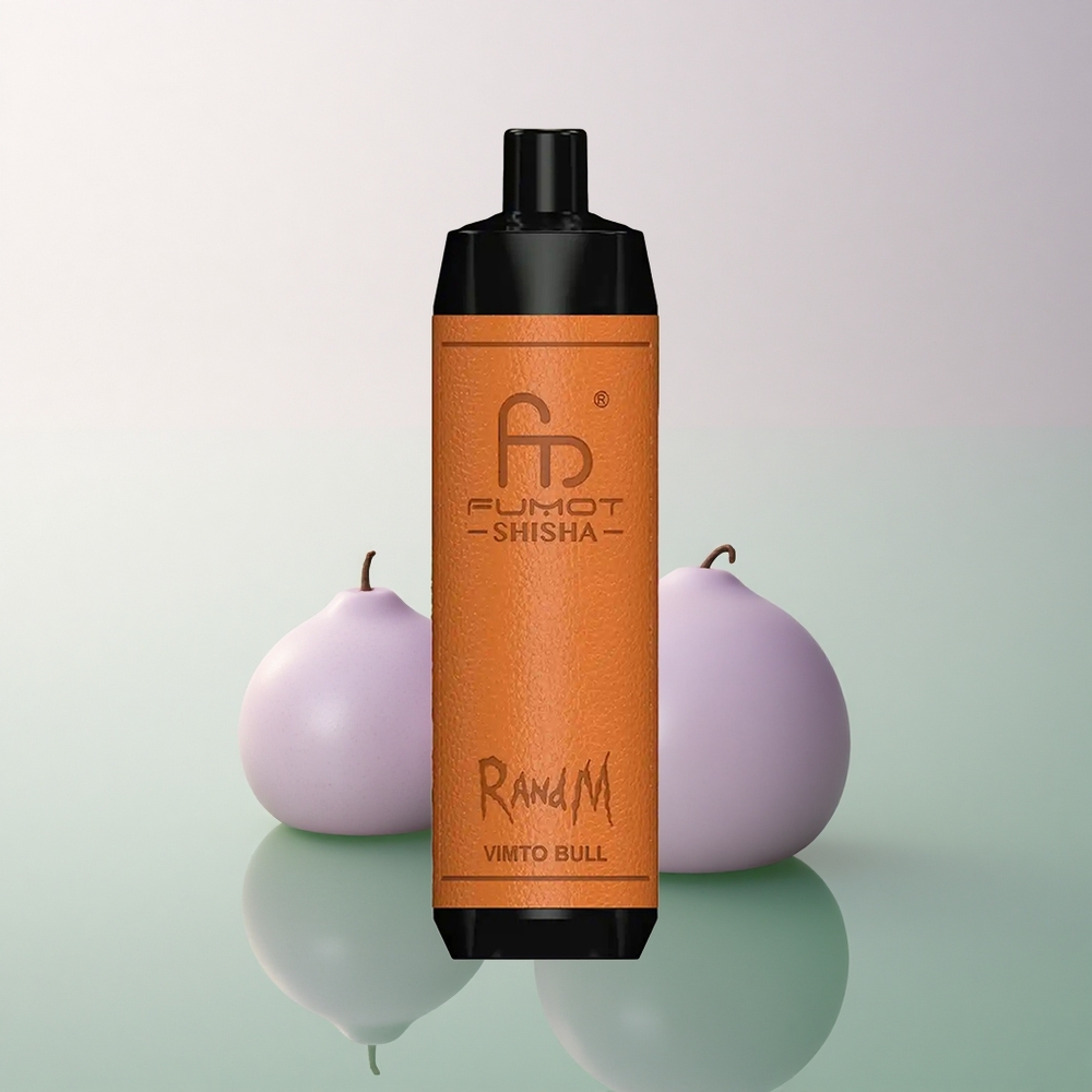 RandM Fumot Shisha 10000 Puffs Vimto Bull 18ml Prefilled e-liquid 850mAh Battery 0.5% Nicotine