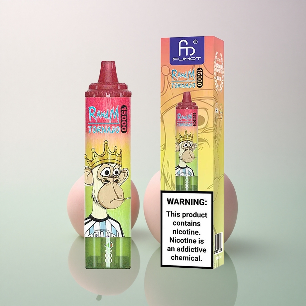 RandM Fumot Tornado 15000 Puffs Apple Peach Pear 25ml 5% Nicotine Mesh Coil