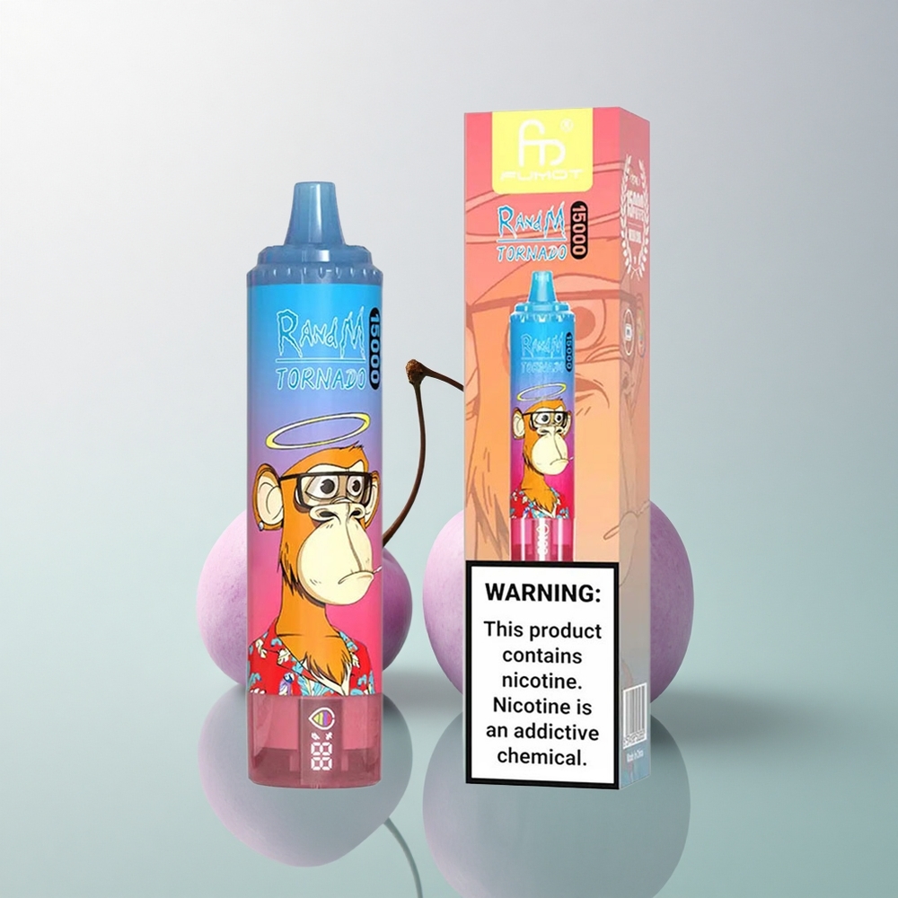 RandM Fumot Tornado 15000 Puffs Blue Razz Cherry 25ml 850mAh Mesh