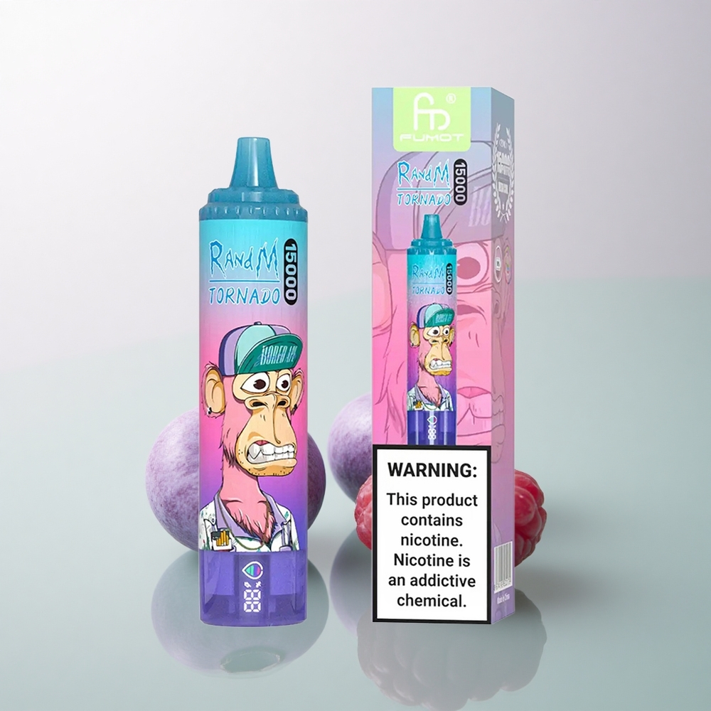 RandM Fumot Tornado 15000 Puffs Blueberry Raspberry Mesh 25ml 5% Nicotine
