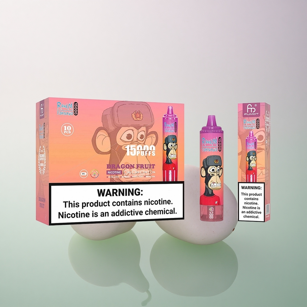 RandM Fumot Tornado 15000 Puffs Dragon Fruit 25ml 850mAh Mesh Coil