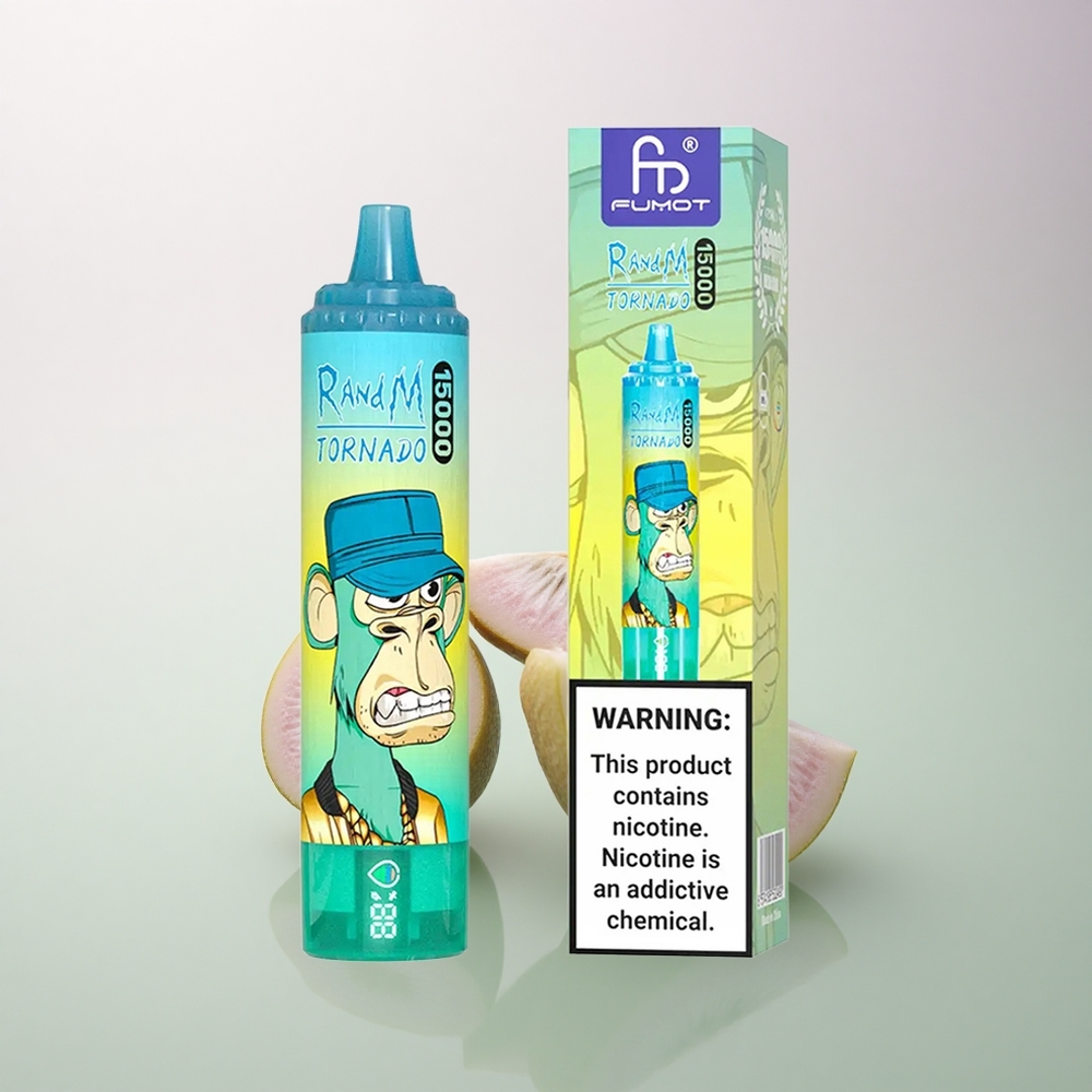 RandM Fumot Tornado 15000 Puffs Kiwi Passion Fruit Guava 25ml 850mAh Mesh Coil