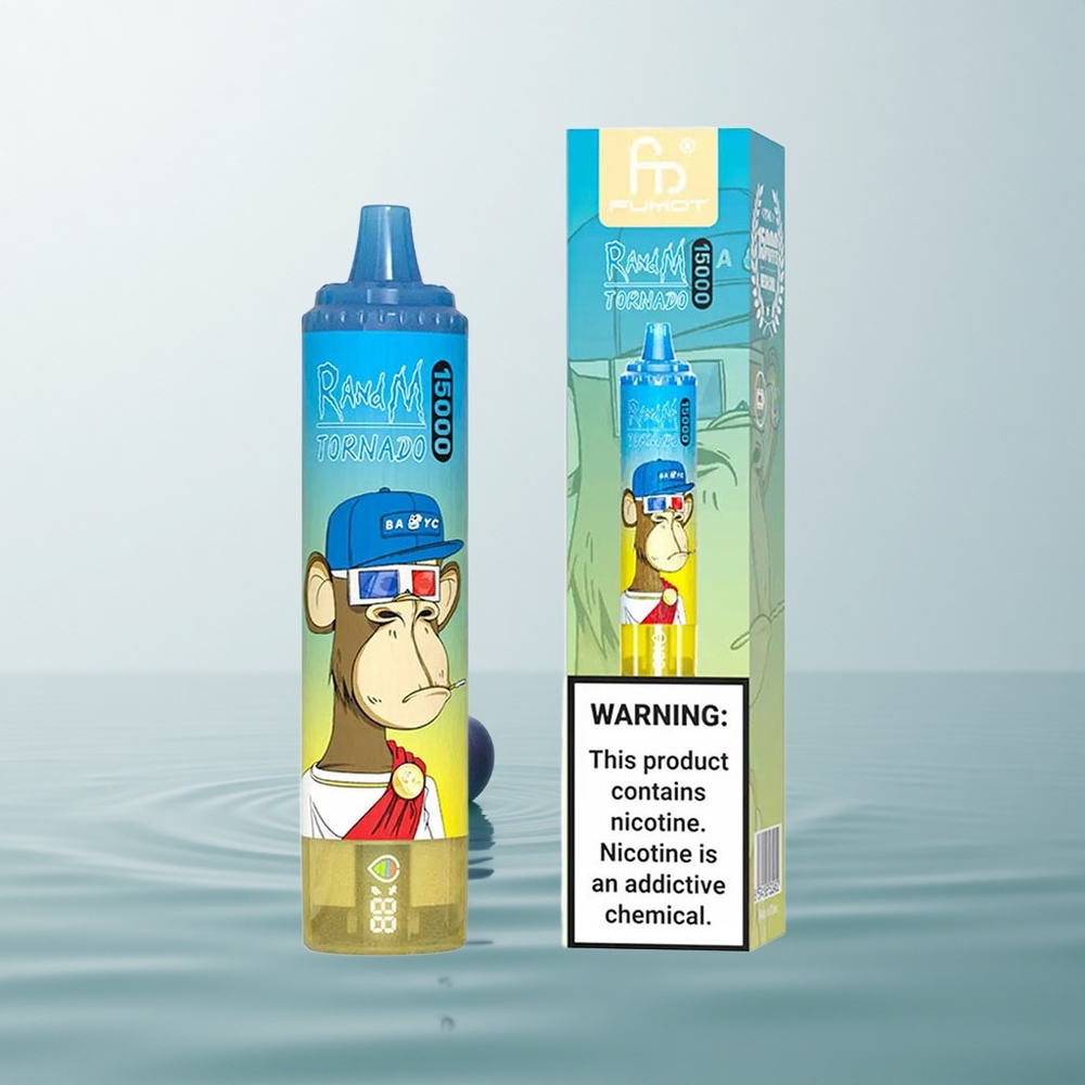 RandM Fumot Tornado 15000 Puffs Mr Blue 25ml 850mAh Mesh Coil