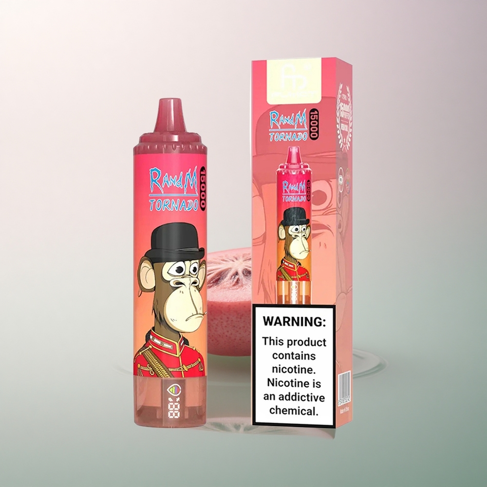 RandM Fumot Tornado 15000 Puffs Red Energy Ice 25ml 850mAh Mesh Coil