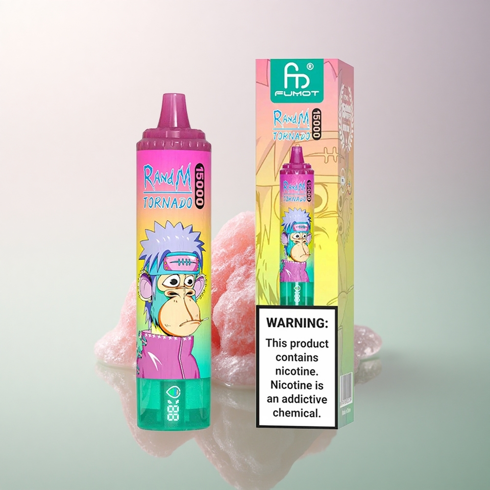 RandM Fumot Tornado 15000 Puffs Strawberry Ice 25ml 850mAh Mesh Coil