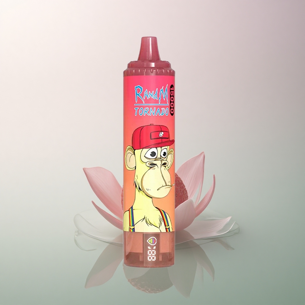 RandM Fumot Tornado 15000 Puffs Strawberry Red Bull 25ml 850mAh Mesh Coil