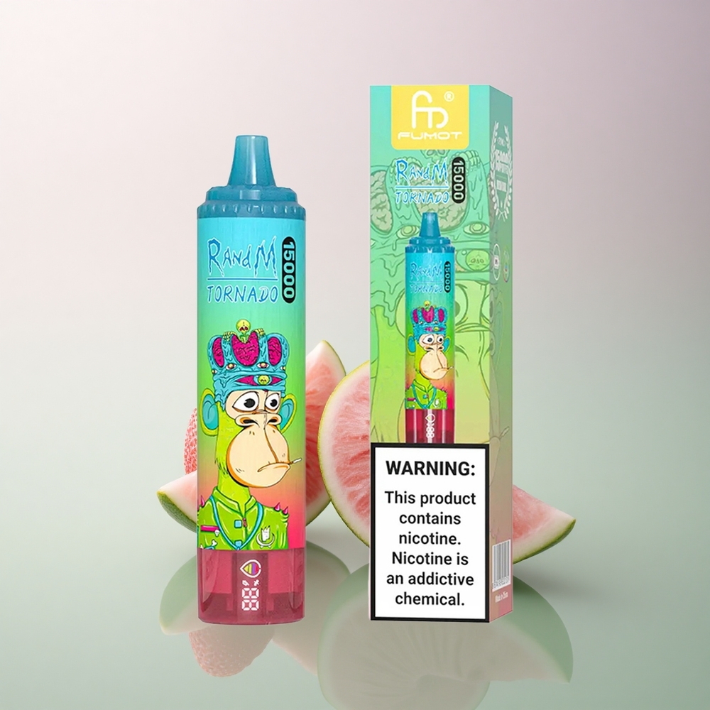 RandM Fumot Tornado 15000 Puffs Strawberry Watermelon 25ml 5% Nicotine