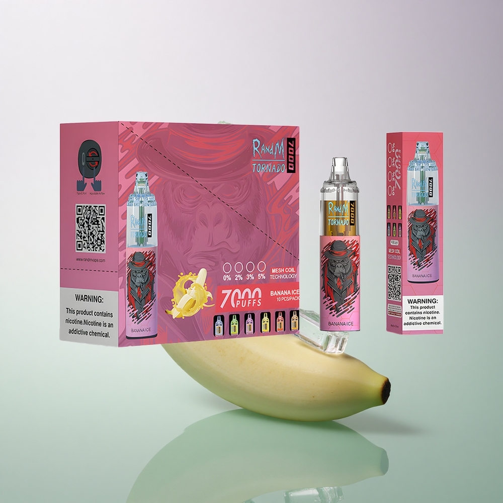 RandM Fumot Tornado 7000 Puffs Banana Ice Mesh Coil 850mAh