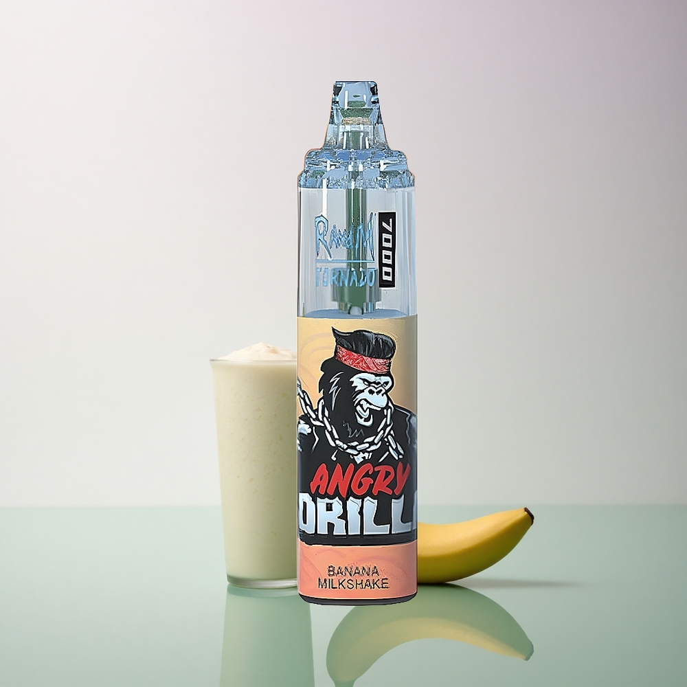 RandM Fumot Tornado 7000 Puffs Banana Milkshake 14ML 850mAh Mesh Coil