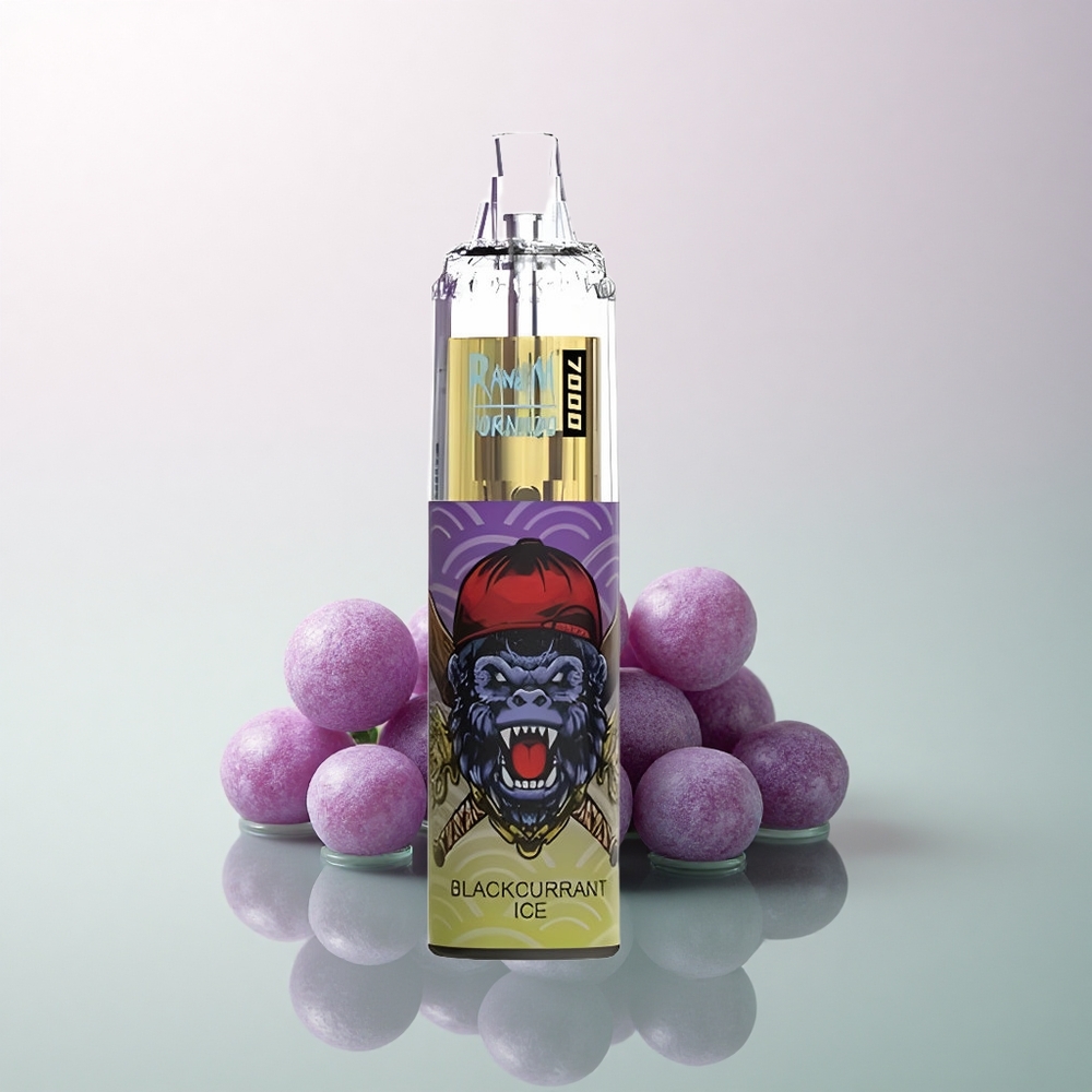 RandM Fumot Tornado 7000 Puffs Blackcurrant Ice Mesh 850mAh 5% Nicotine