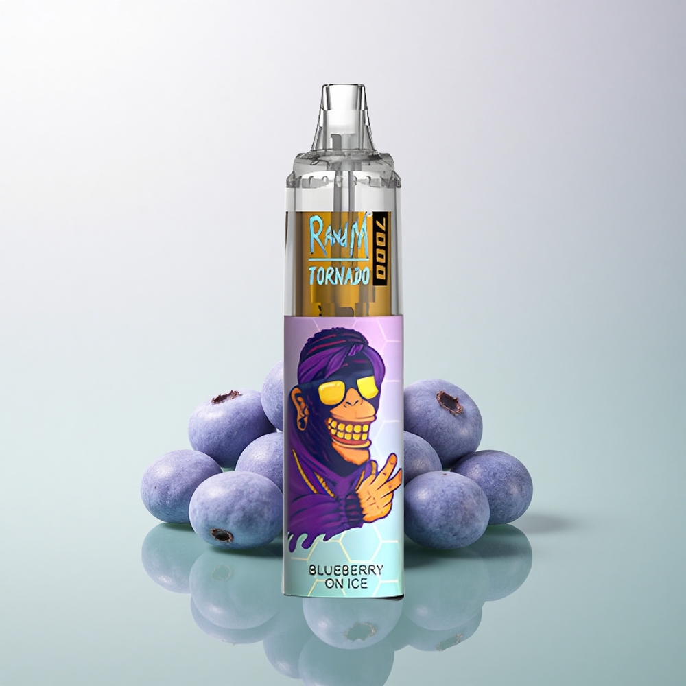 RandM Fumot Tornado 7000 Puffs Blueberry On Ice 14ML 850mAh Mesh